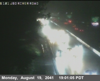 Timelapse image near TV147 -- US-101 : South Of River Road, Santa Rosa 0 minutes ago