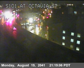 Timelapse image near TV301 -- US-101 : At Octavia St, San Francisco 0 minutes ago