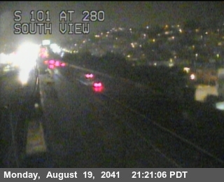Timelapse image near TV380 -- US-101 : At 280 Split, San Francisco 0 minutes ago