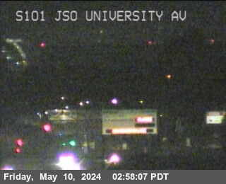 Timelapse image near TV436 -- US-101 : AT JSO UNIVERSITY AV, Palo Alto 0 minutes ago