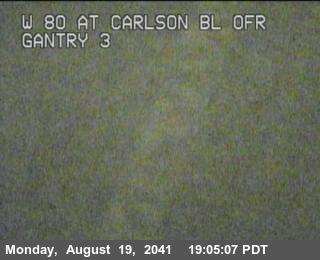 Timelapse image near TV503 -- I-80 : Carlson Blvd Offramp, Richmond 0 minutes ago