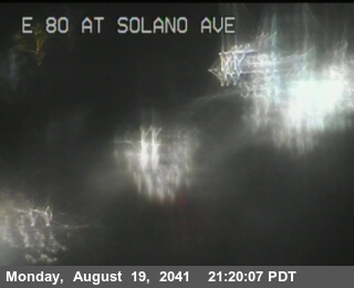 Timelapse image near TV506 -- I-80 : E80 at Solano Av, Richmond 0 minutes ago