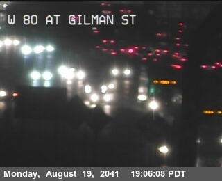 Timelapse image near TV515 -- I-80 : Gilman Street, Berkeley 0 minutes ago