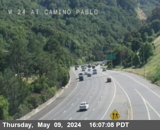 Timelapse image near TV613 -- SR-24 : AT CAMINO PABLO, Orinda 0 minutes ago