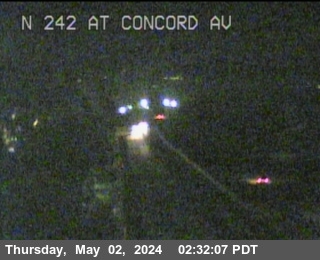 CalTrans Traffic Camera TV826 -- SR-242 : AT CONCORD AV in Concord