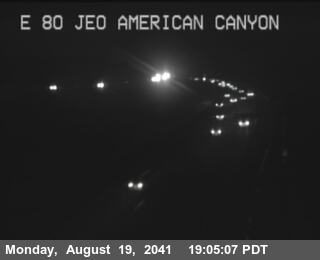 Timelapse image near TV829 -- I-80 : East Of American Canyon Road, Fairfield 0 minutes ago