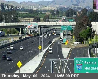 Timelapse image near TV905 -- I-80 : AT AFTER TRE 12 IC, Fairfield 0 minutes ago