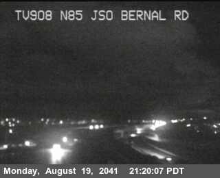 Timelapse image near TV908 -- SR-85 : N85 JSO Bernal Rd, San Jose 0 minutes ago