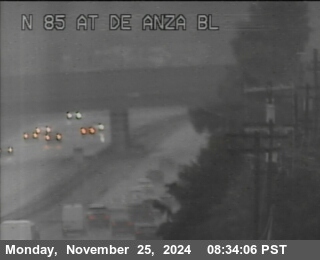 Traffic Camera Image from SR-85 at TV918 -- SR-85 : De Anza Boulevard