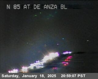 Traffic Camera Image from SR-85 at TV918 -- SR-85 : De Anza Boulevard