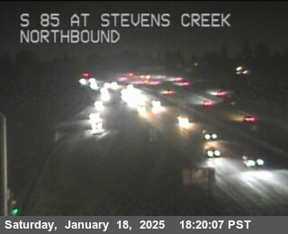 Traffic Camera Image from SR-85 at TV919 -- SR-85 : Stevens Creek Blvd