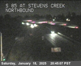 Traffic Camera Image from SR-85 at TV919 -- SR-85 : Stevens Creek Blvd