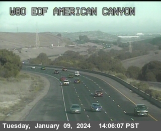 Timelapse image near TV941 -- I-80 : AT EOF AMERICAN CANYON Rd , Vallejo 0 minutes ago