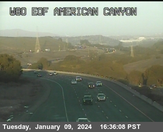 Timelapse image near TV941 -- I-80 : AT EOF AMERICAN CANYON Rd , Vallejo 0 minutes ago