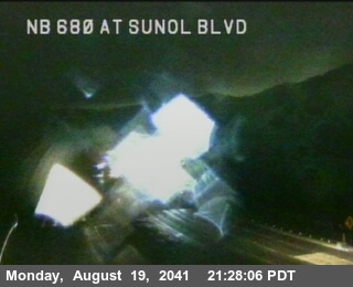 Timelapse image near TVA07 -- I-680 : AT SUNOL BL, Pleasanton 0 minutes ago