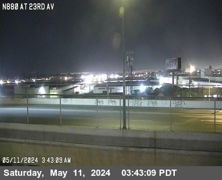 Timelapse image near TVA87 -- I-880 : AT 23RD AV, Oakland 0 minutes ago