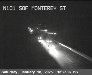 Traffic Camera Image from US-101 at TVB40 -- US-101 : Carnadero Creek