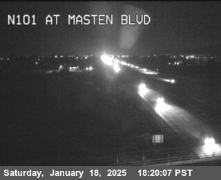 Traffic Camera Image from US-101 at TVB42 -- US-101 : Masten Blvd