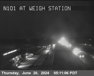 Traffic Camera Image from US-101 at TVB43 -- US-101 : Weigh Station