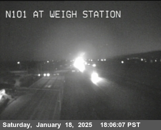 Traffic Camera Image from US-101 at TVB43 -- US-101 : Weigh Station