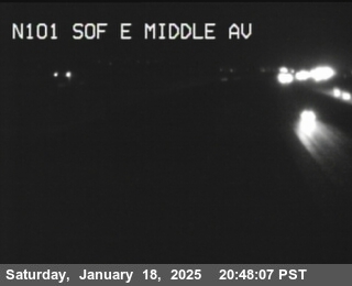 Traffic Camera Image from US-101 at TVB45 -- US-101 : South Of East Middle Avenue