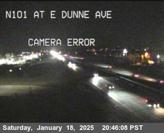 Traffic Camera Image from US-101 at TVB47 -- US-101 : East Dunne Avenue