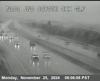 Traffic Camera Image from US-101 at TVB48 -- US-101 : North Of Coyote Creek Golf Drive