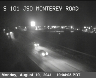 Timelapse image near TVB63 -- US-101 : South Of Monterey Road, Gilroy 0 minutes ago