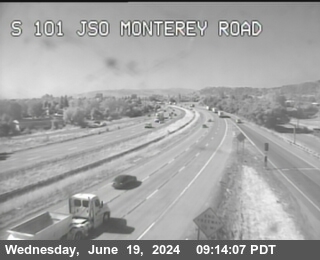Traffic Camera Image from US-101 at TVB63 -- US-101 : South Of Monterey Road