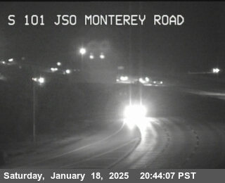 Traffic Camera Image from US-101 at TVB63 -- US-101 : South Of Monterey Road