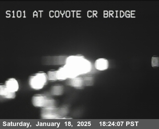 Traffic Camera Image from US-101 at TVB68 -- US-101 : Coyote Creek Bridge