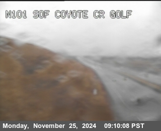 Traffic Camera Image from US-101 at TVB69 -- US-101 : South Of Coyote Creek Golf Drive