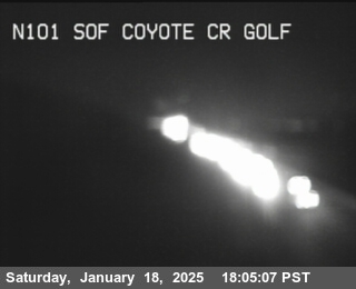 Traffic Camera Image from US-101 at TVB69 -- US-101 : South Of Coyote Creek Golf Drive