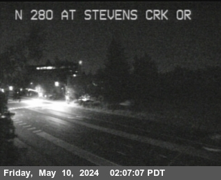 Timelapse image near TVB91 -- I-280 : At Stevens Creek Onramp, Santa Clara 0 minutes ago