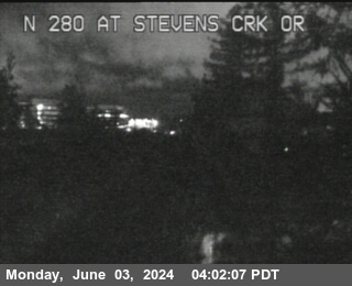 Traffic Camera Image from I-280 at TVB91 -- I-280 : At Stevens Creek Onramp