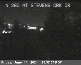Traffic Camera Image from I-280 at TVB91 -- I-280 : At Stevens Creek Onramp
