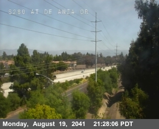 Timelapse image near TVB93 -- I-280 : S280 at De Anza OR, Cupertino 0 minutes ago