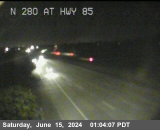 Traffic Camera Image from I-280 at TVC10 -- I-280 : N280 RM to 85