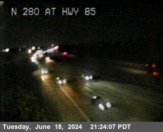 Traffic Camera Image from I-280 at TVC10 -- I-280 : N280 RM to 85