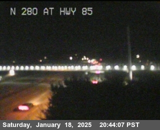 Traffic Camera Image from I-280 at TVC10 -- I-280 : N280 RM to 85