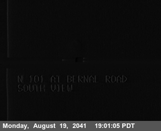 Timelapse image near TVC12 -- US-101 : Bernal Road, San Jose 0 minutes ago