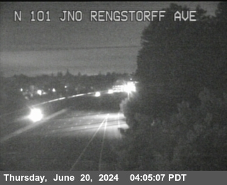 Traffic Camera Image from US-101 at TVC14 -- US-101 : N101 NOF Rengstorff Av