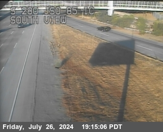 Traffic Camera Image from I-280 at TVC43 -- I-280 : Just South Of SR-85