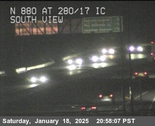 Traffic Camera Image from I-880 at TVC48 -- I-880 : SR-17 / I-280