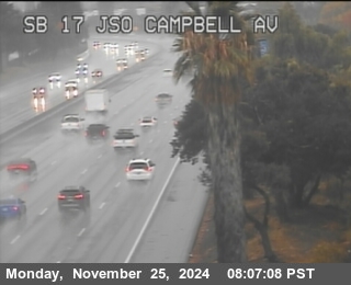 Traffic Camera Image from SR-17 at TVC51 -- SR-17 : Just South Of Campbell Avenue