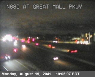 Timelapse image near TVC59 -- I-880 : Great Mall Parkway, Milpitas 0 minutes ago