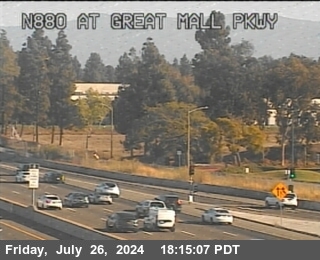 Traffic Camera Image from I-880 at TVC59 -- I-880 : Great Mall Parkway