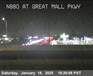 Traffic Camera Image from I-880 at TVC59 -- I-880 : Great Mall Parkway