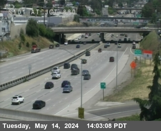 Traffic Camera Image from I-880 at TVC62 -- US-101 : S101 at JCT 880