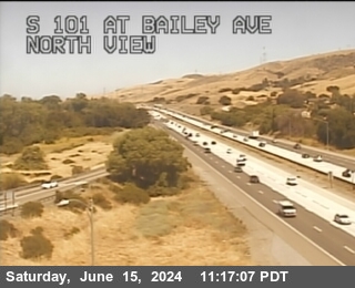 Traffic Camera Image from US-101 at TVC65 -- US-101 : S101 at Bailey Av